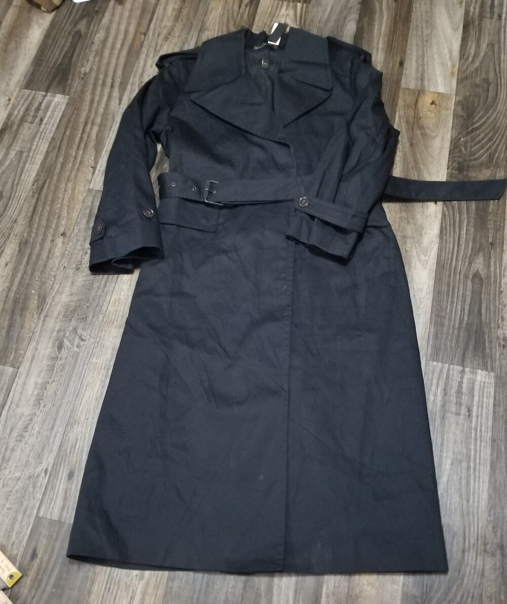 NWT Banana Republic Medium Petite Black Timeless Trench Coat